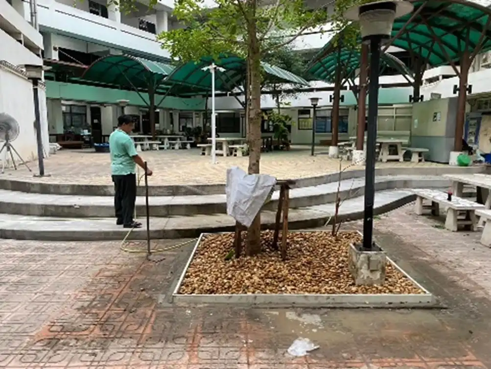 โครงการปรับปรุงภูมิทัศน์สวนหย่อม บริเวณศาลและภายในลานอเนกประสงค์ อาคาร 52 คณะครุศาสตร์อุตสาหกรรม