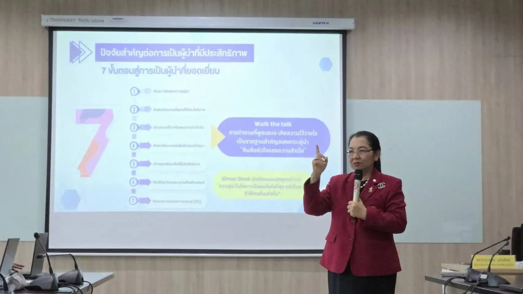 "การเสริมสร้างความเป็นผู้นำกับการทำงานเป็นทีม" 