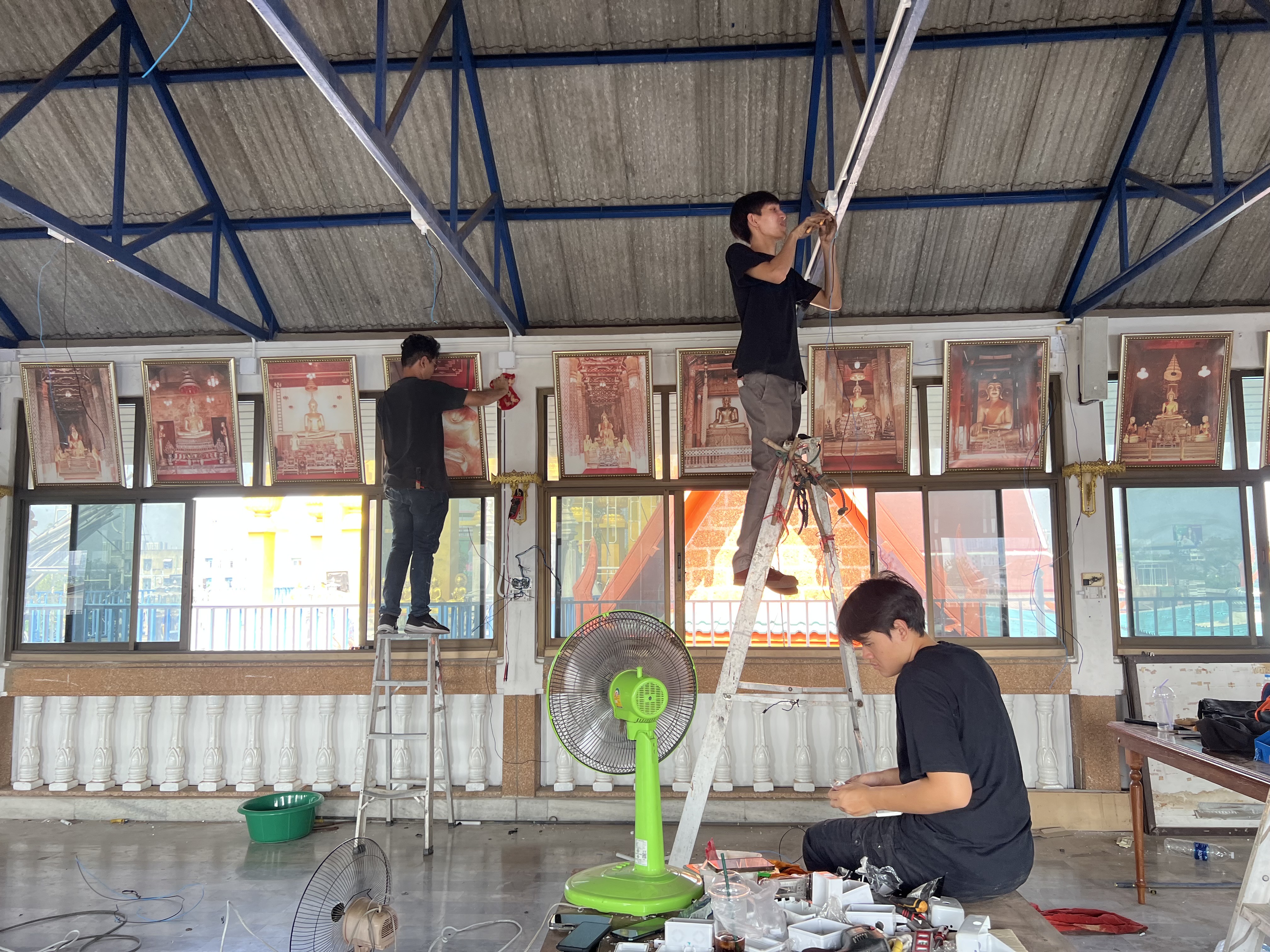 โครงการ "ปรับปรุงระบบไฟฟ้าและแสงสว่าง วัดเลียบราษฎร์บำรุง" 