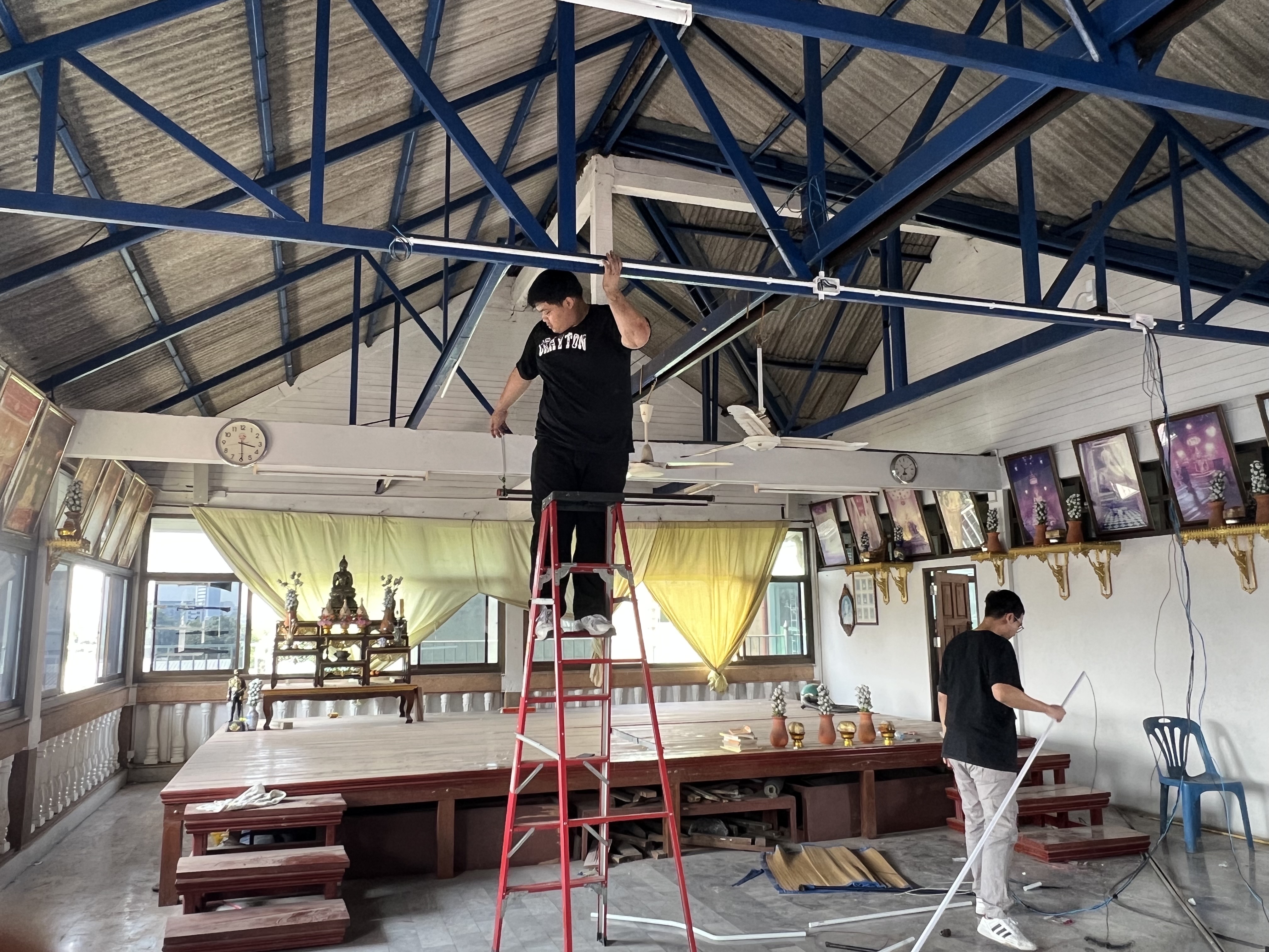 โครงการ "ปรับปรุงระบบไฟฟ้าและแสงสว่าง วัดเลียบราษฎร์บำรุง" 