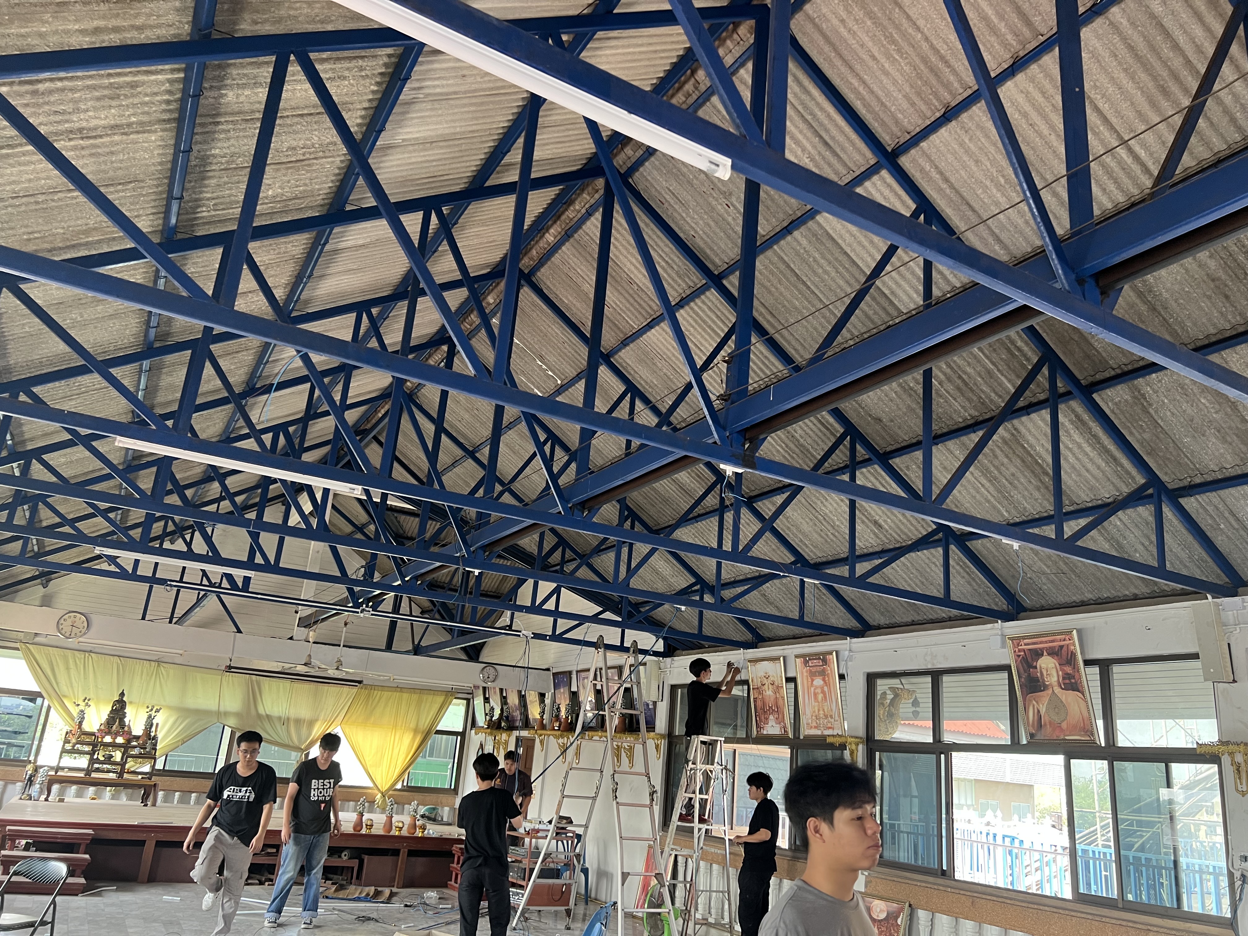 โครงการ "ปรับปรุงระบบไฟฟ้าและแสงสว่าง วัดเลียบราษฎร์บำรุง" 