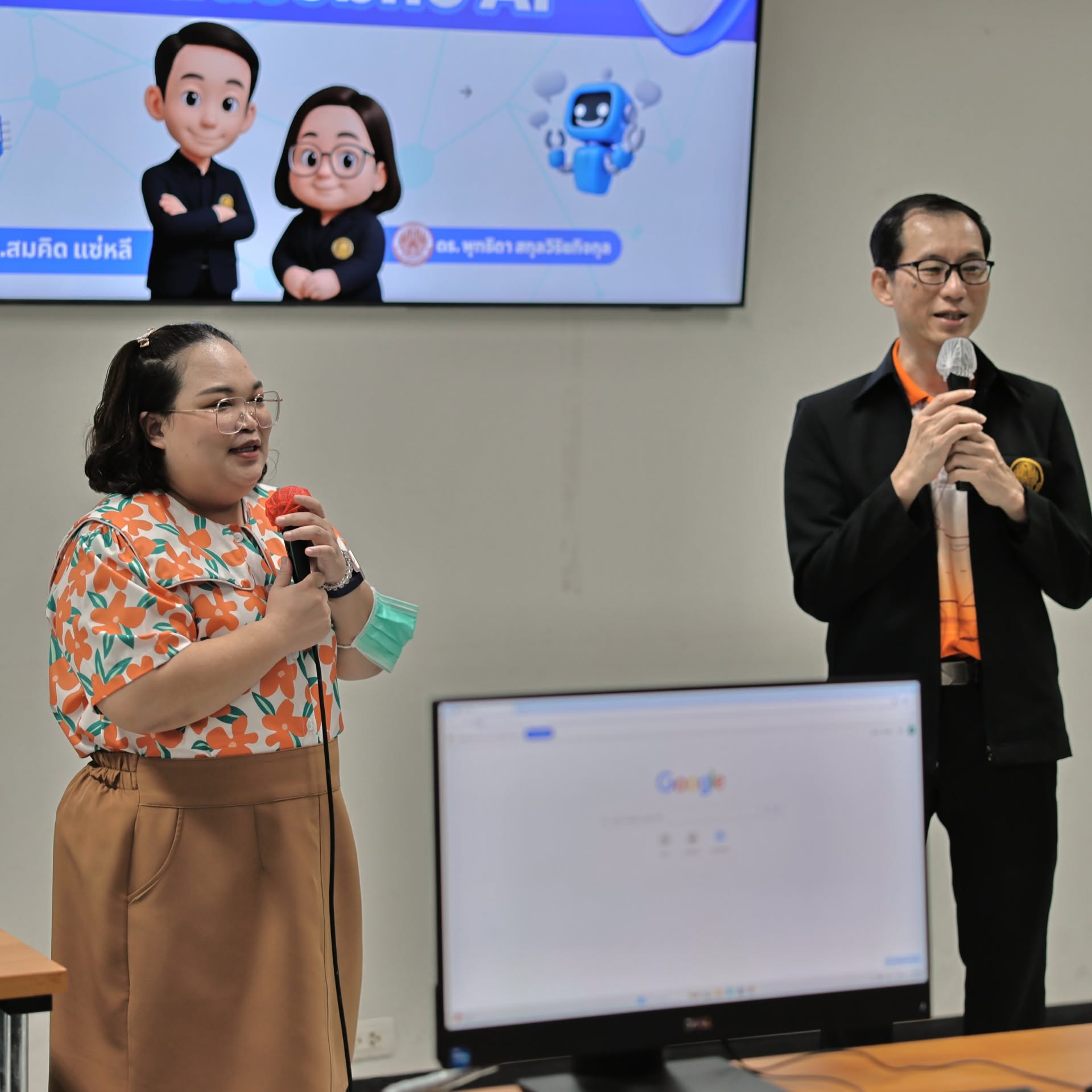 การอบรมเชิงปฏิบัติการ "การผลิตสื่อการเรียนการสอนออนไลน์ร่วมกับ AI"
